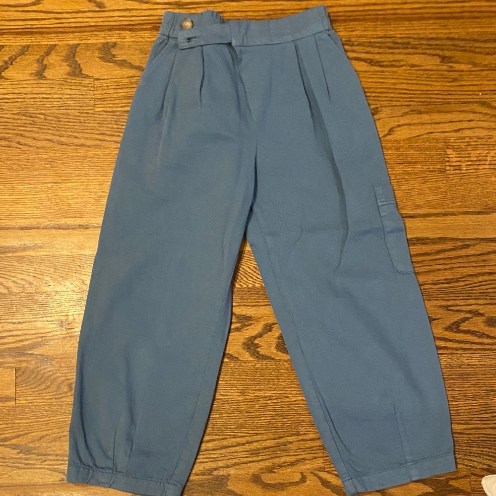 Zara Blue Elastic Waist Shorts